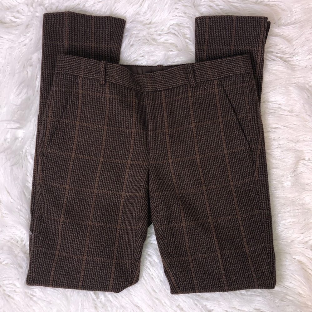 Ralph Lauren Wool Pants with Ankle Button Detail